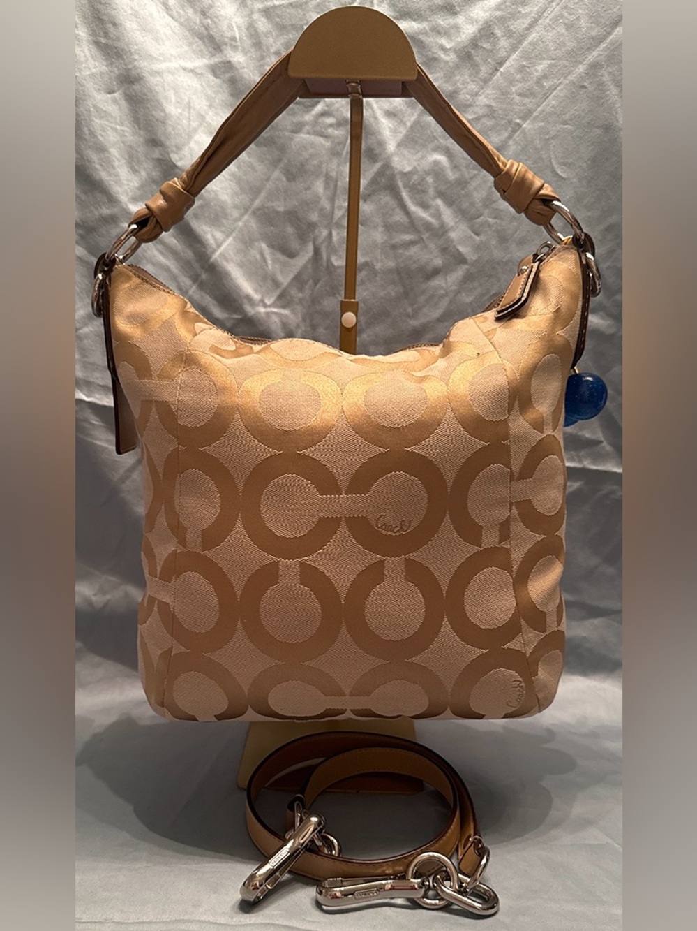 Coach Kristin Signature Op Art Hobo / Shoulder Bag - Picture 2 of 15